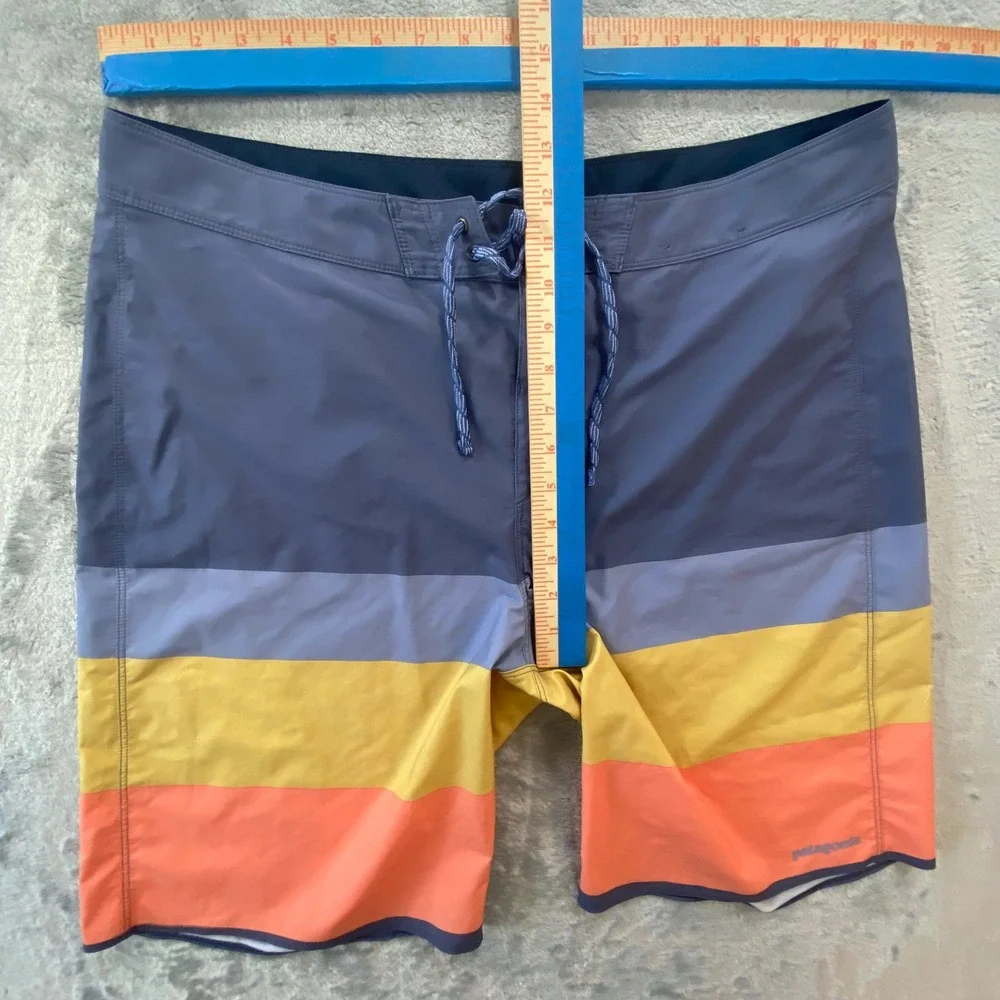 Patagonia Boardshorts Mens 36 Multicolor Hydro‎ Series Striped 86480 Summer